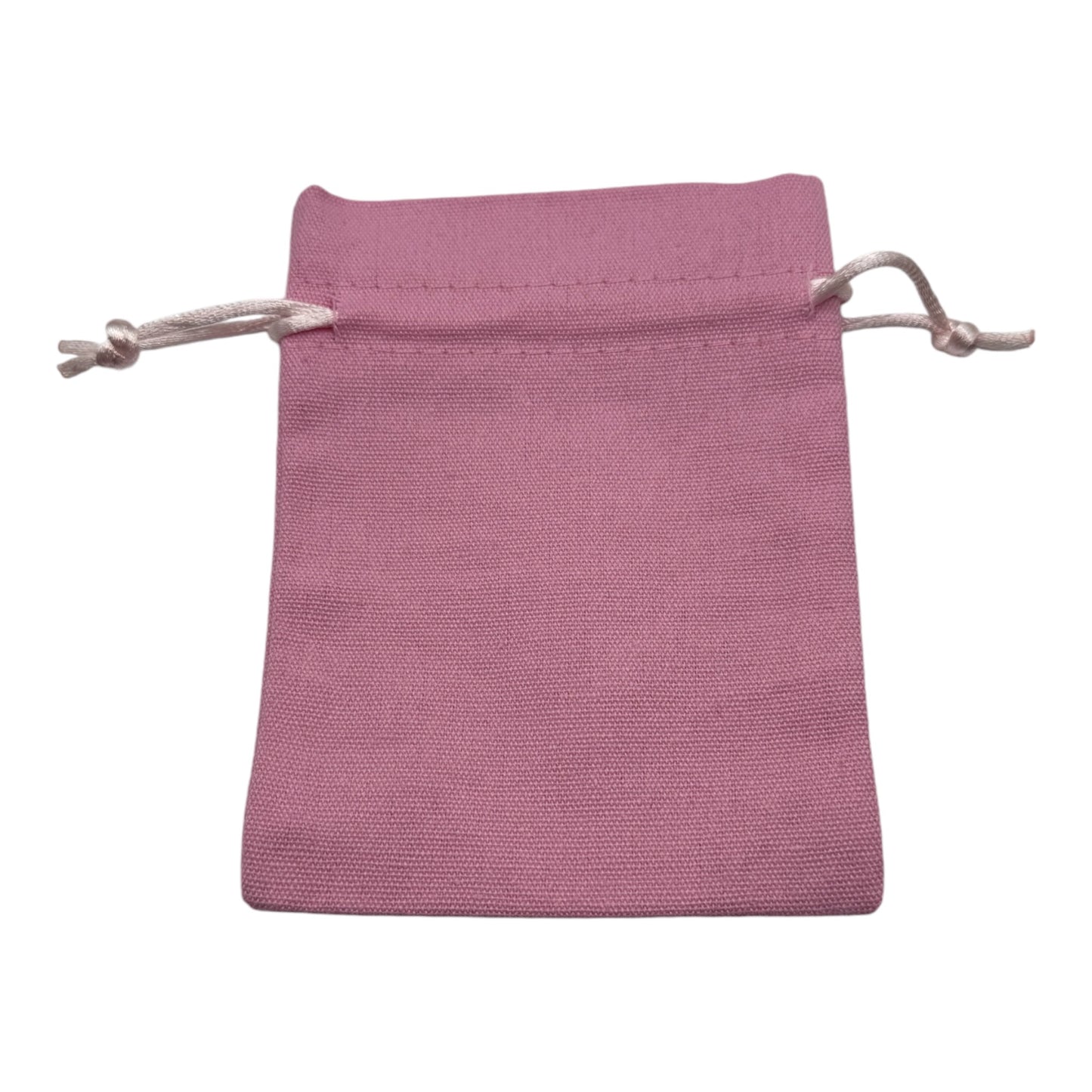 Pink Cotton Drawstring Bags - Medium x5 Pieces