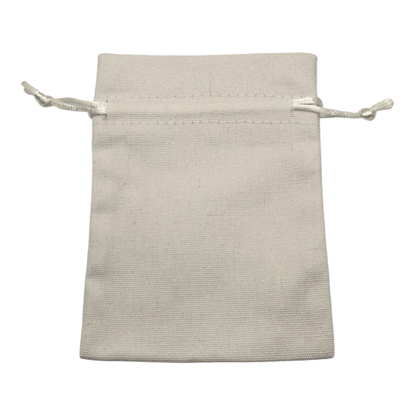 White Cotton Drawstring Bags - Medium x5 Pieces