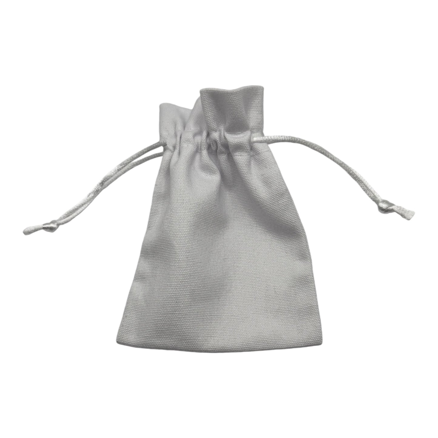White Cotton Drawstring Bags - Medium x5 Pieces