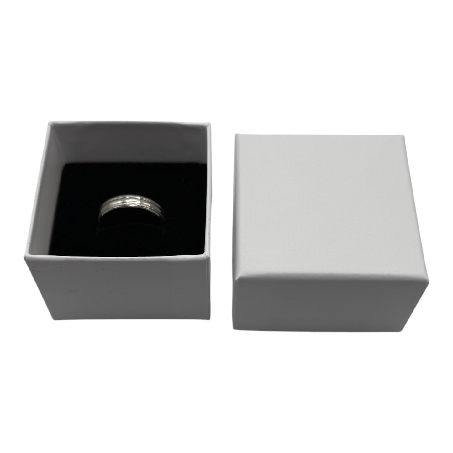 Recyclable White Jewellery Ring Box