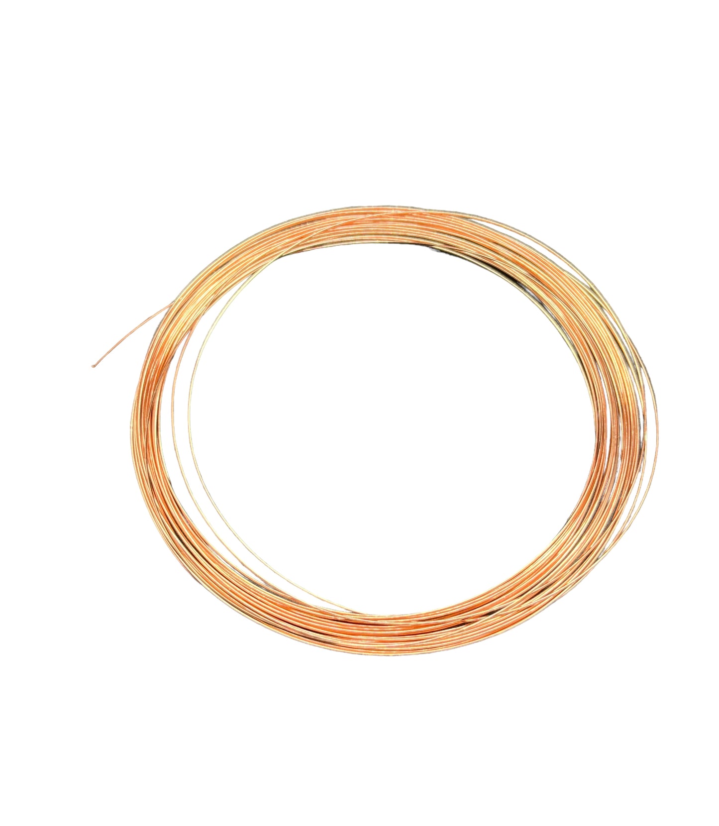 A coil of round, pure copper wire with a 0.50mm diameter.
