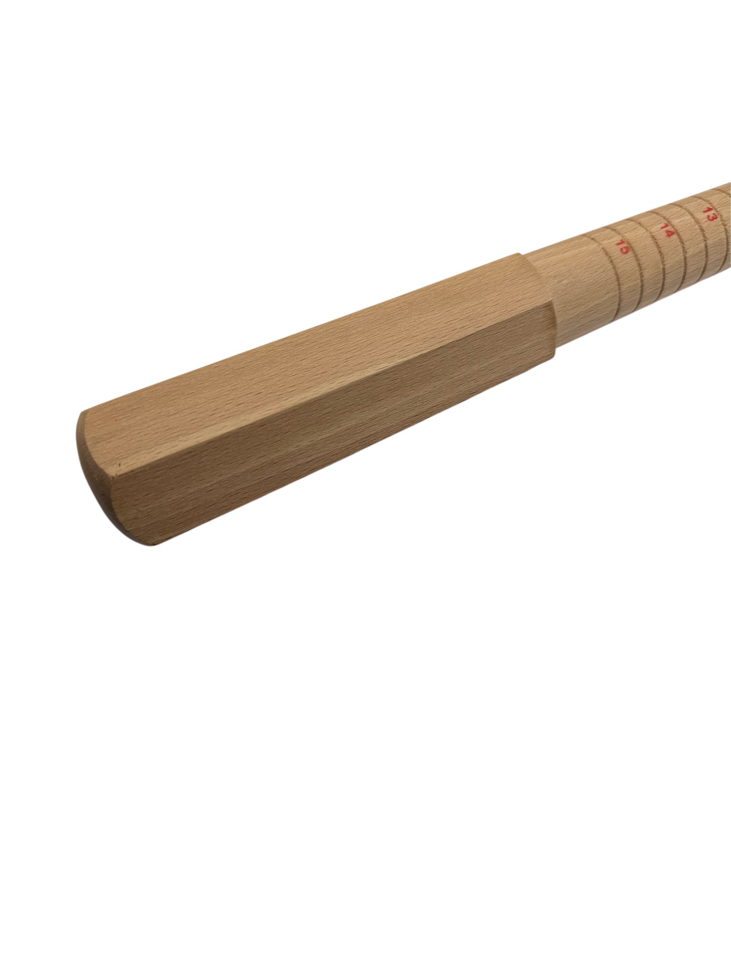 Close up of wooden handle