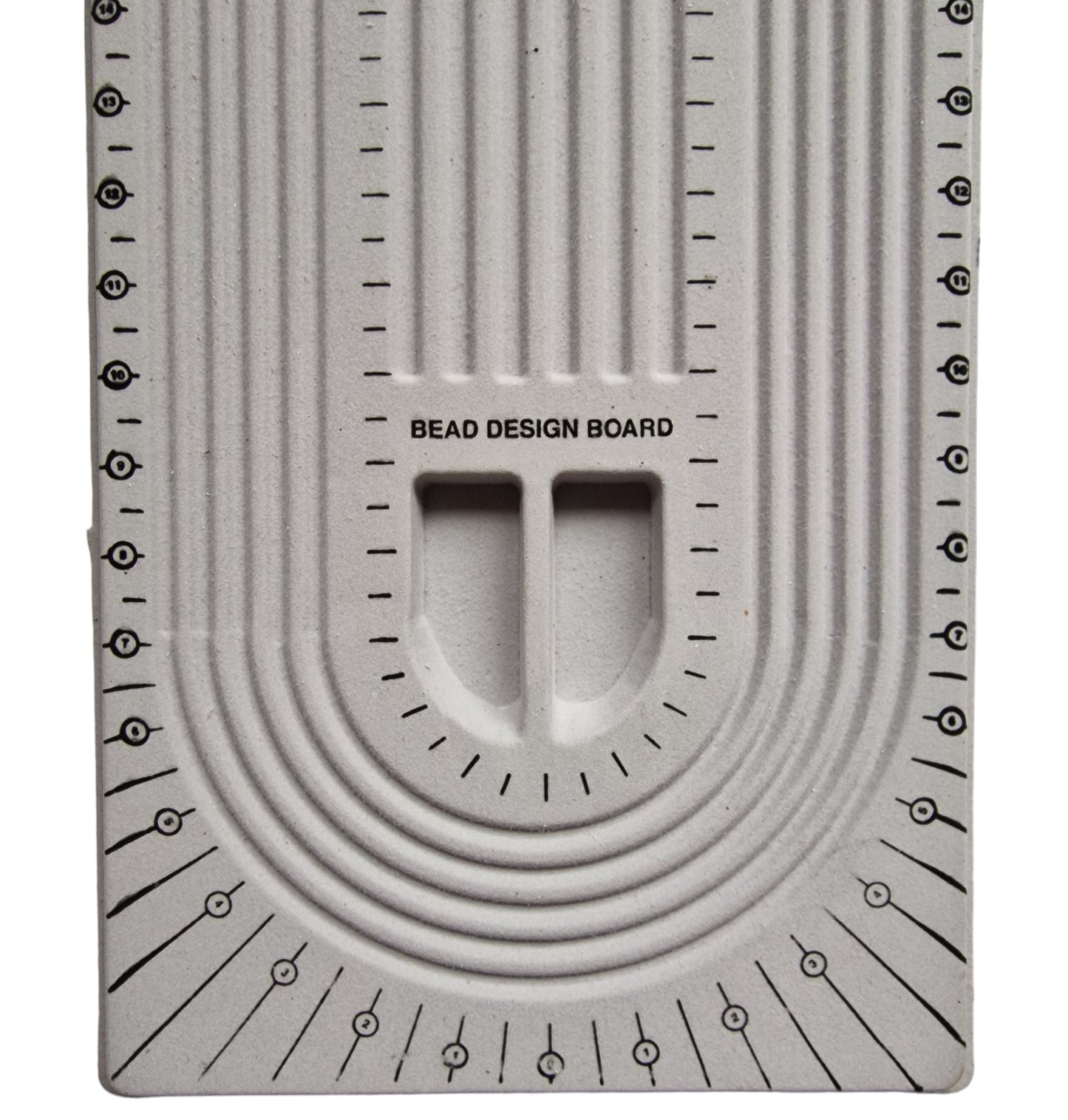 Close up of bead design board
