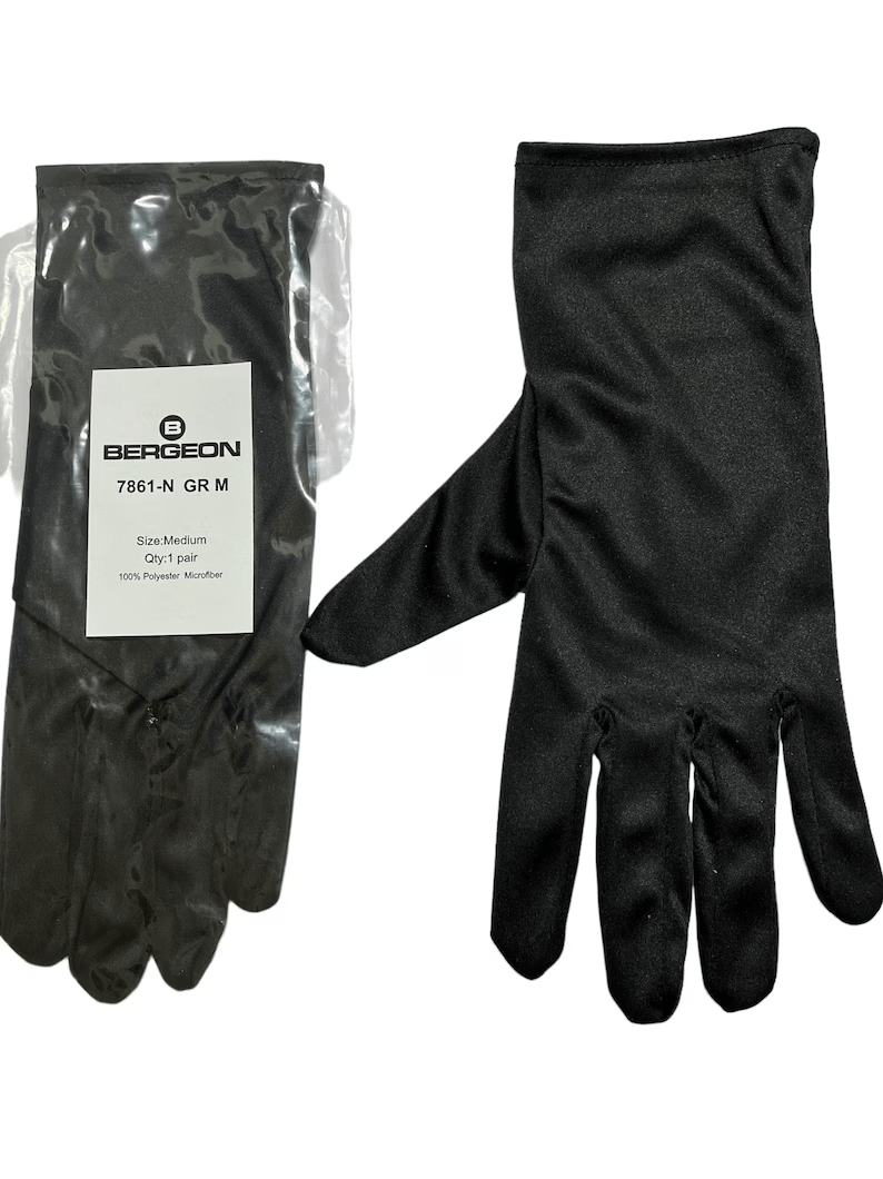Bergeon 7861-N - Jewellery Handling Gloves - Black