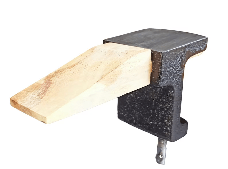 Clamp on Bench Pin and Anvil