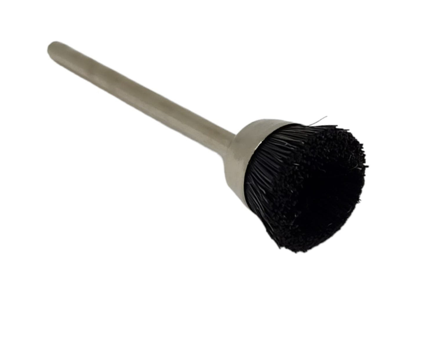 Mounted Black Bristle Cup Brushes x 3 Pieces