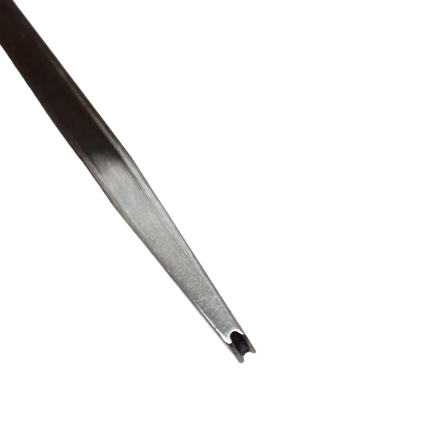 Close up of a prong pusher tool