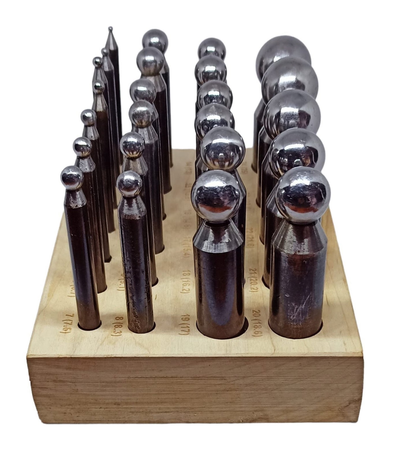 Doming Punch Set - 24 Piece (2.3-25mm)