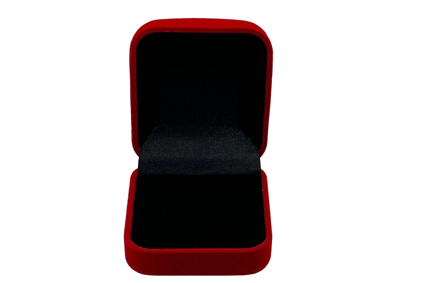 Red Flocked Ring Box