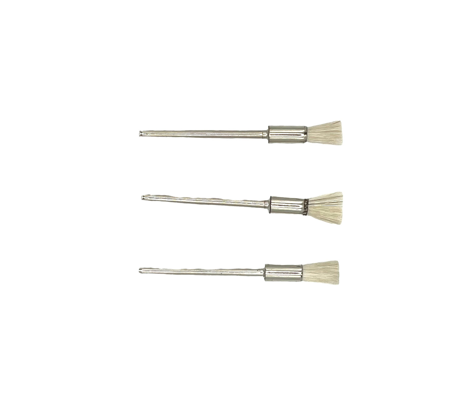 Mounted Soft Goat Hair Pencil Brushes x3 Pieces