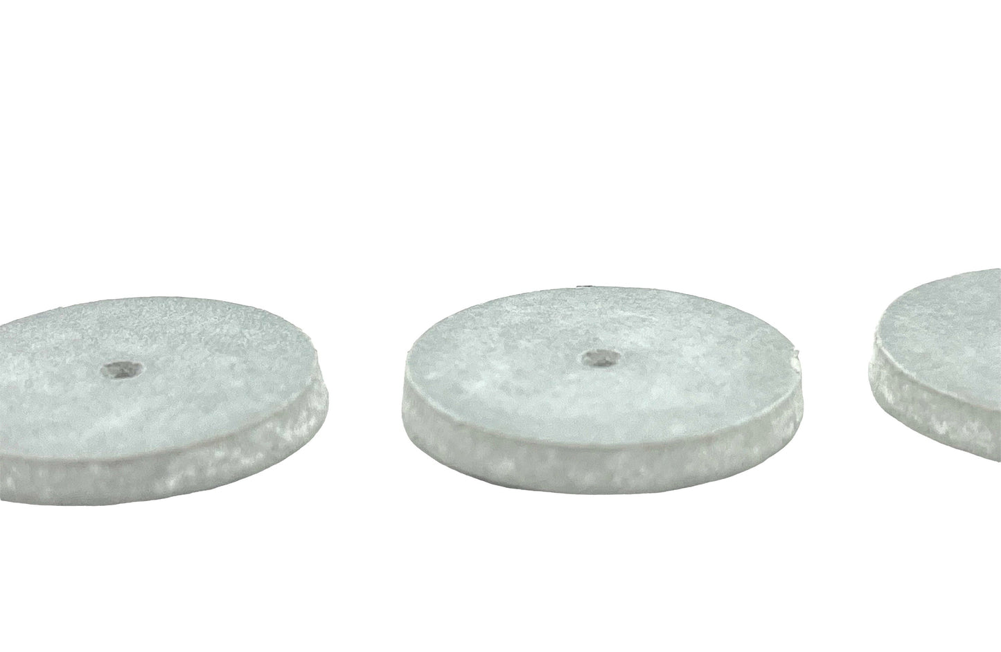 Rubber Polishing Wheels x3 Pieces - Grey - Fine