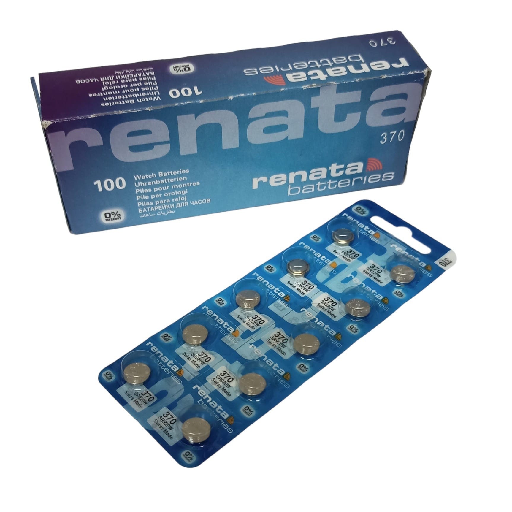 Renata 370 Watch Batteries x10 Pieces - Main Image
