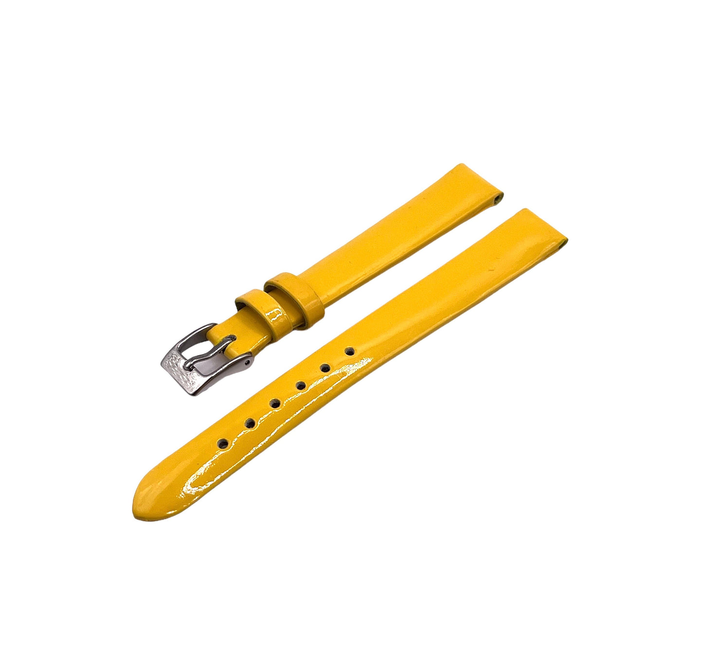 Leather Watch Strap - Yellow - 12mm