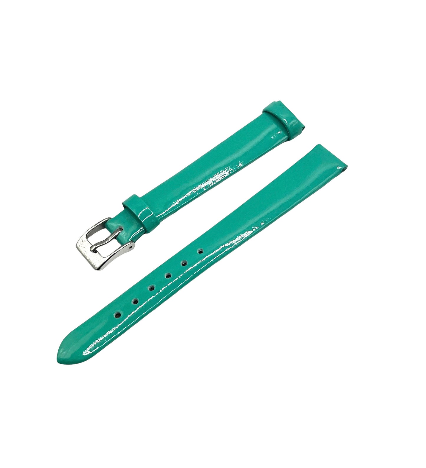 Leather Watch Strap - Green - 12mm