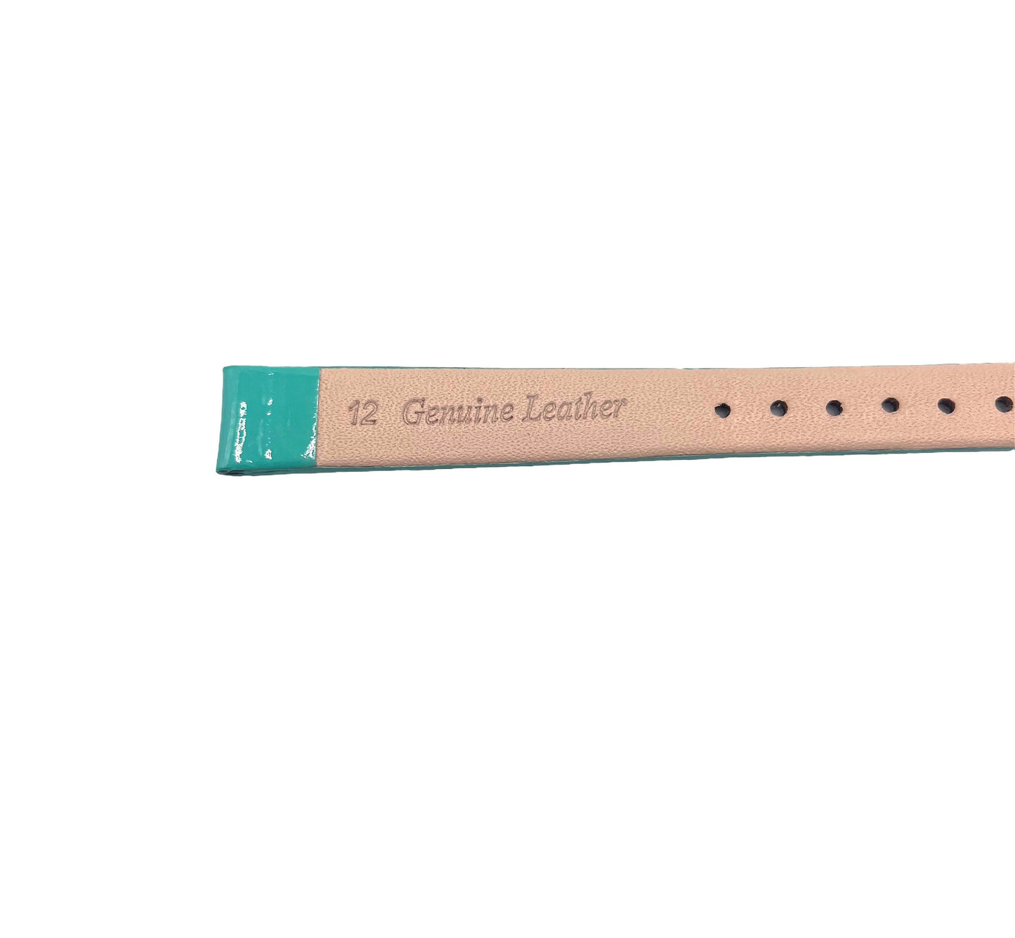 Leather Watch Strap - Green - 12mm