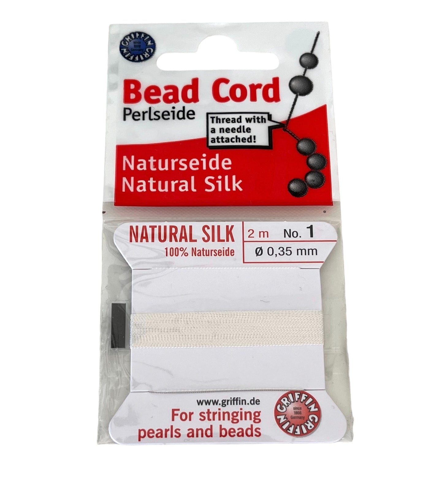 Griffin White Silk Thread - No.1