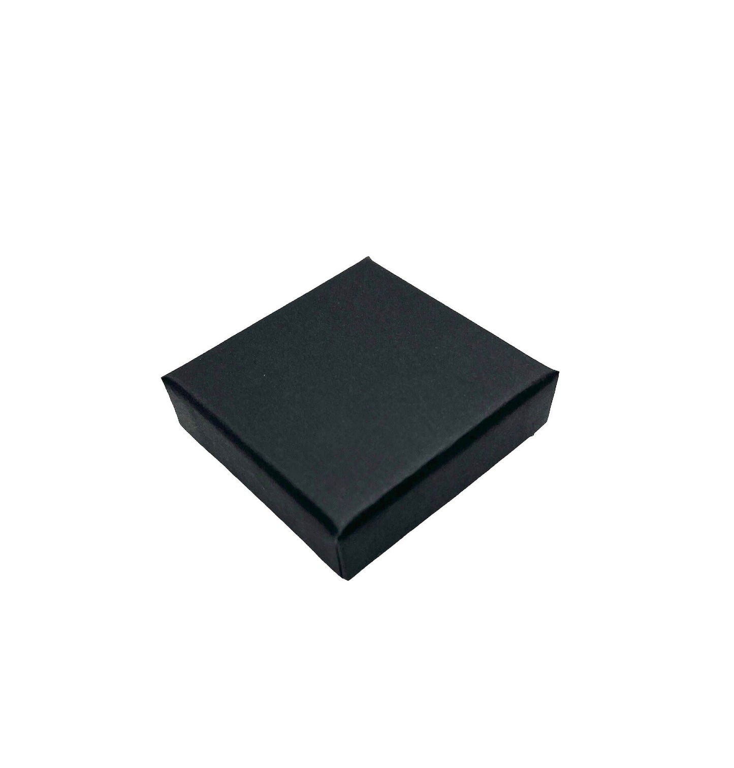 Black Stud Earring Box - 52x52x17mm