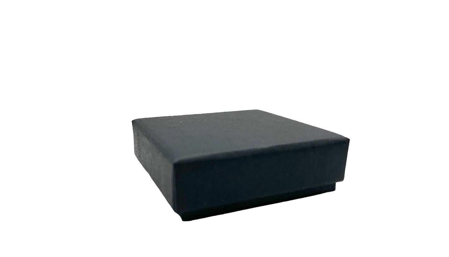 Black Stud Earring Box - 52x52x17mm