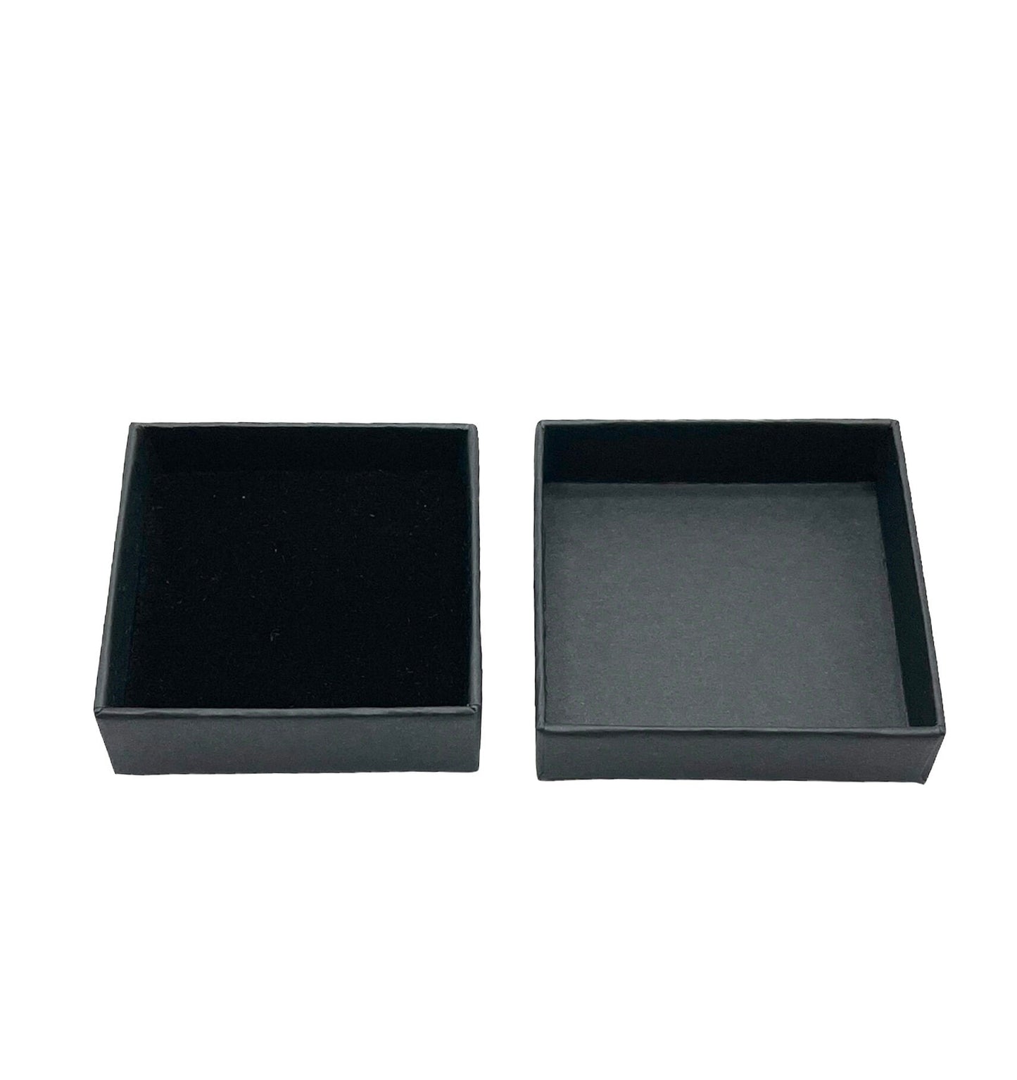 Black Stud Earring Box - 52x52x17mm