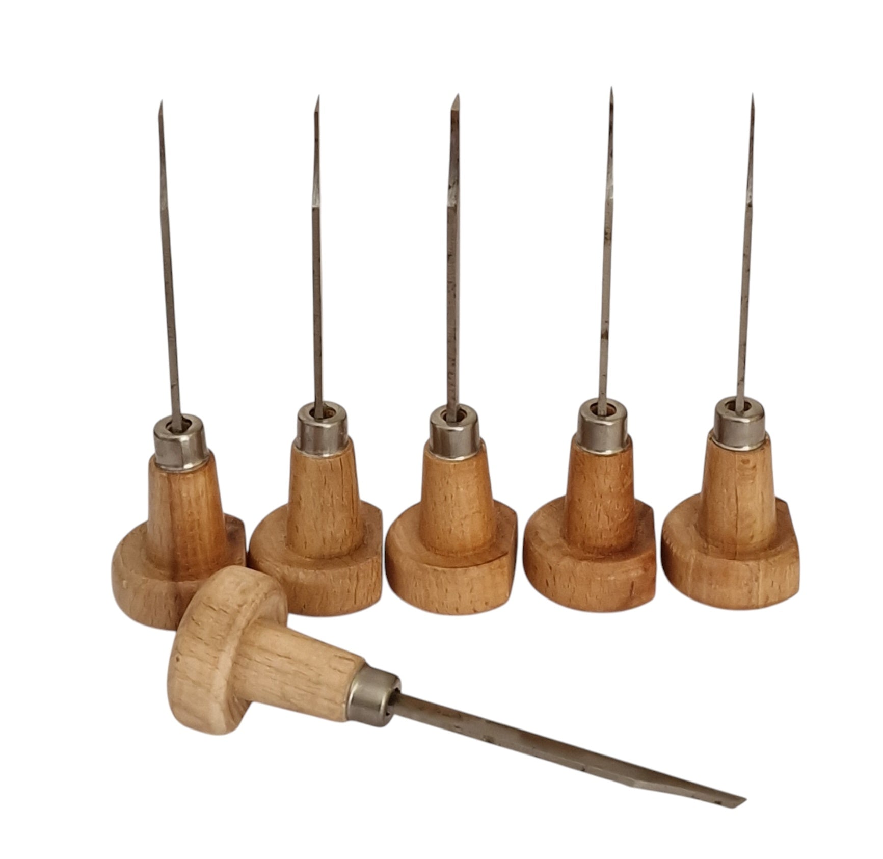 Graver set for stone setting and engraving with ergonomic wooden handles