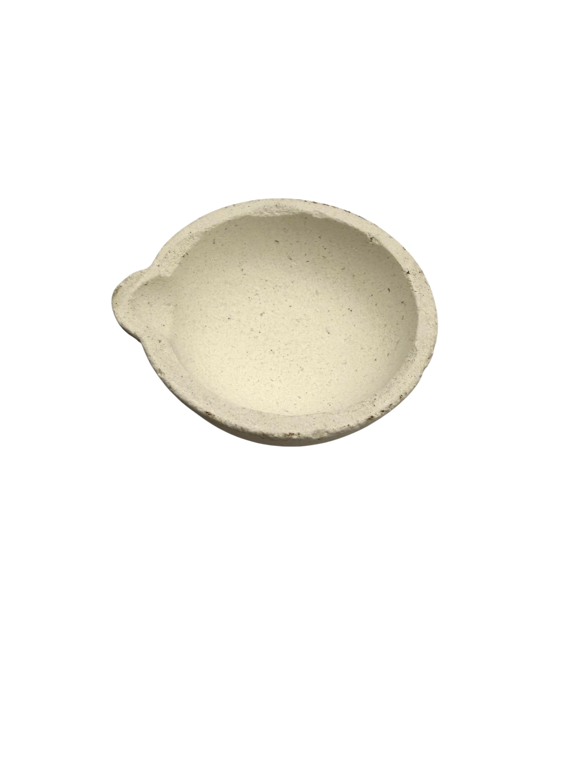 Top view of melting crucible