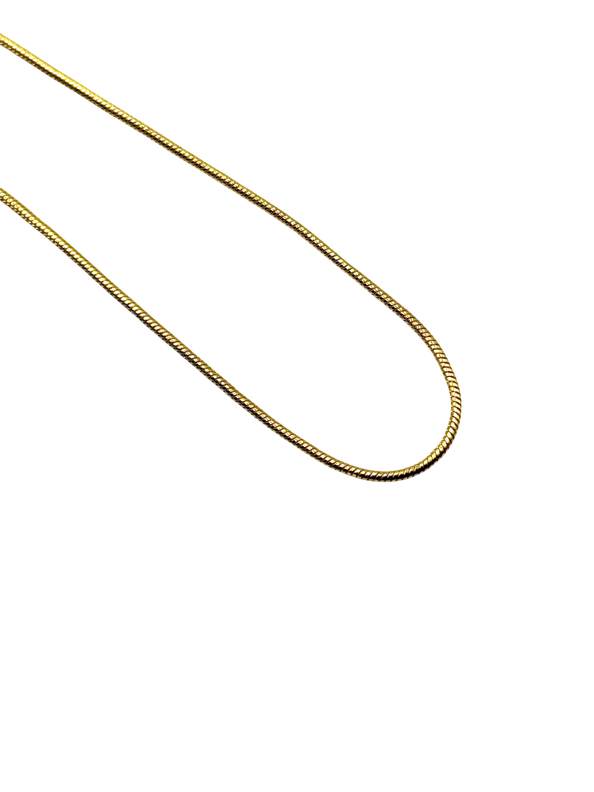 Gold chain on a white background