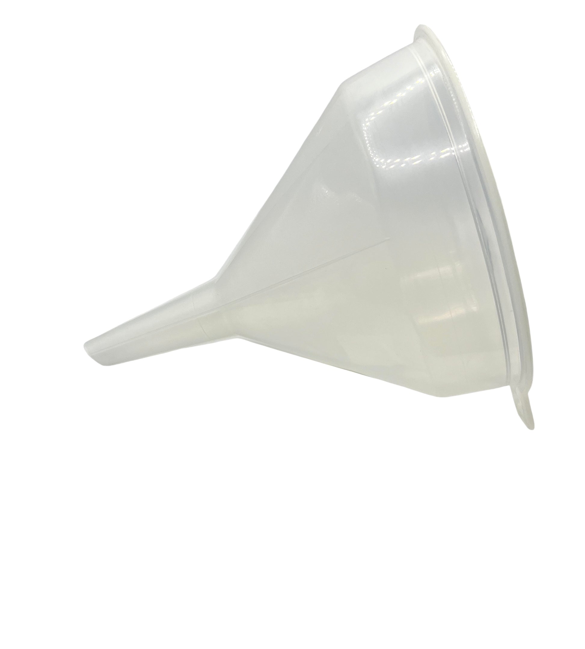 Plastic funnel on it’s side