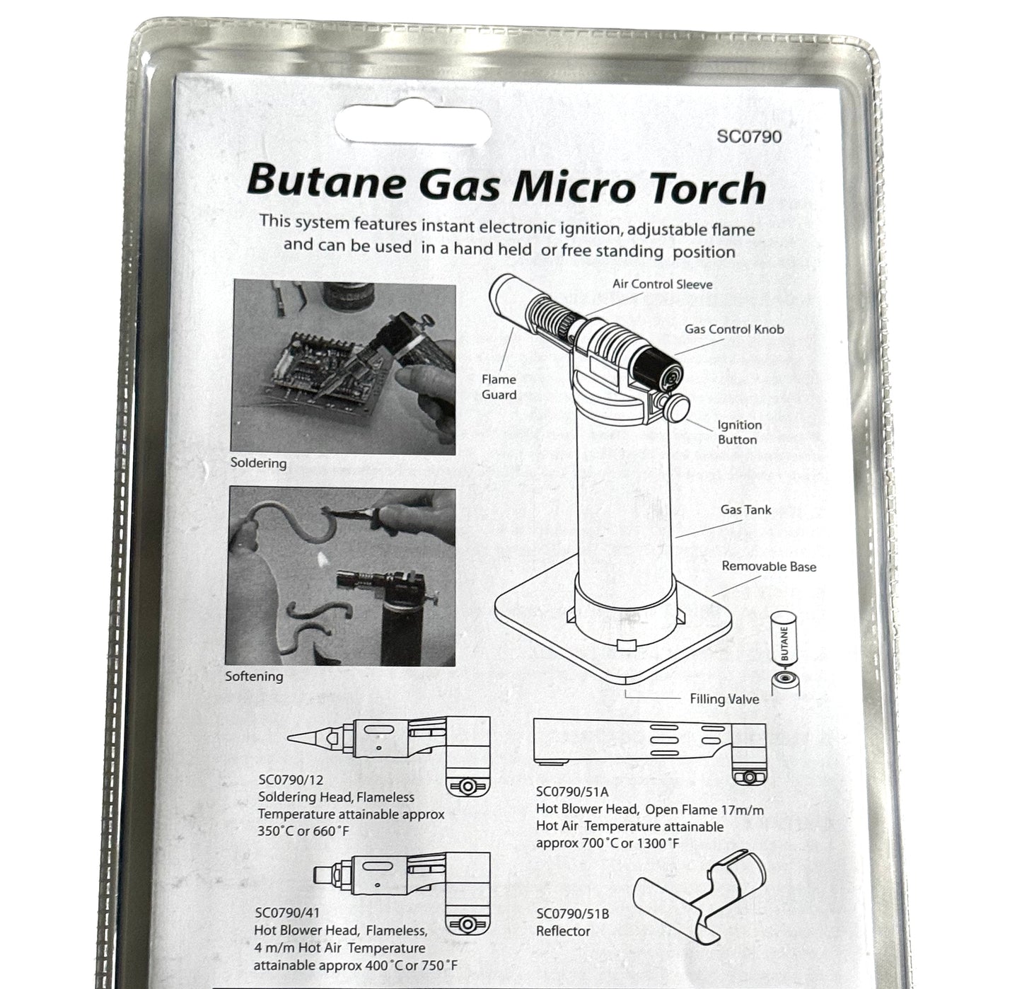 Butane gas micro torch instrucions