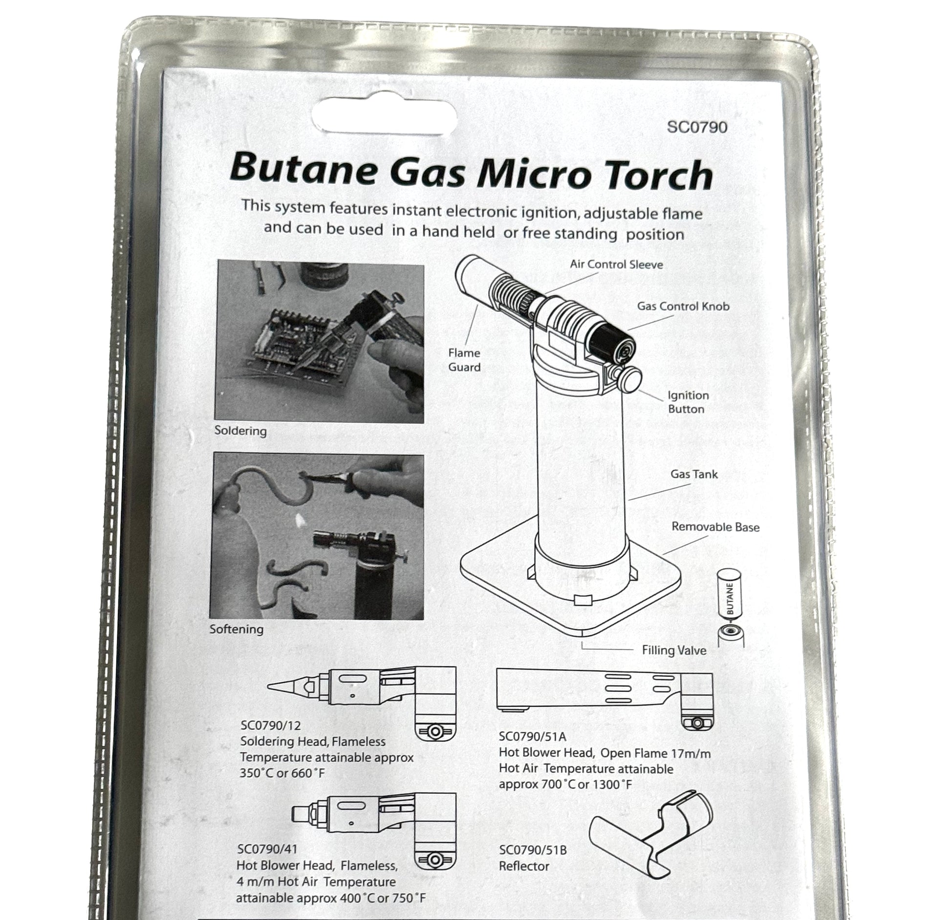Butane gas micro torch instrucions