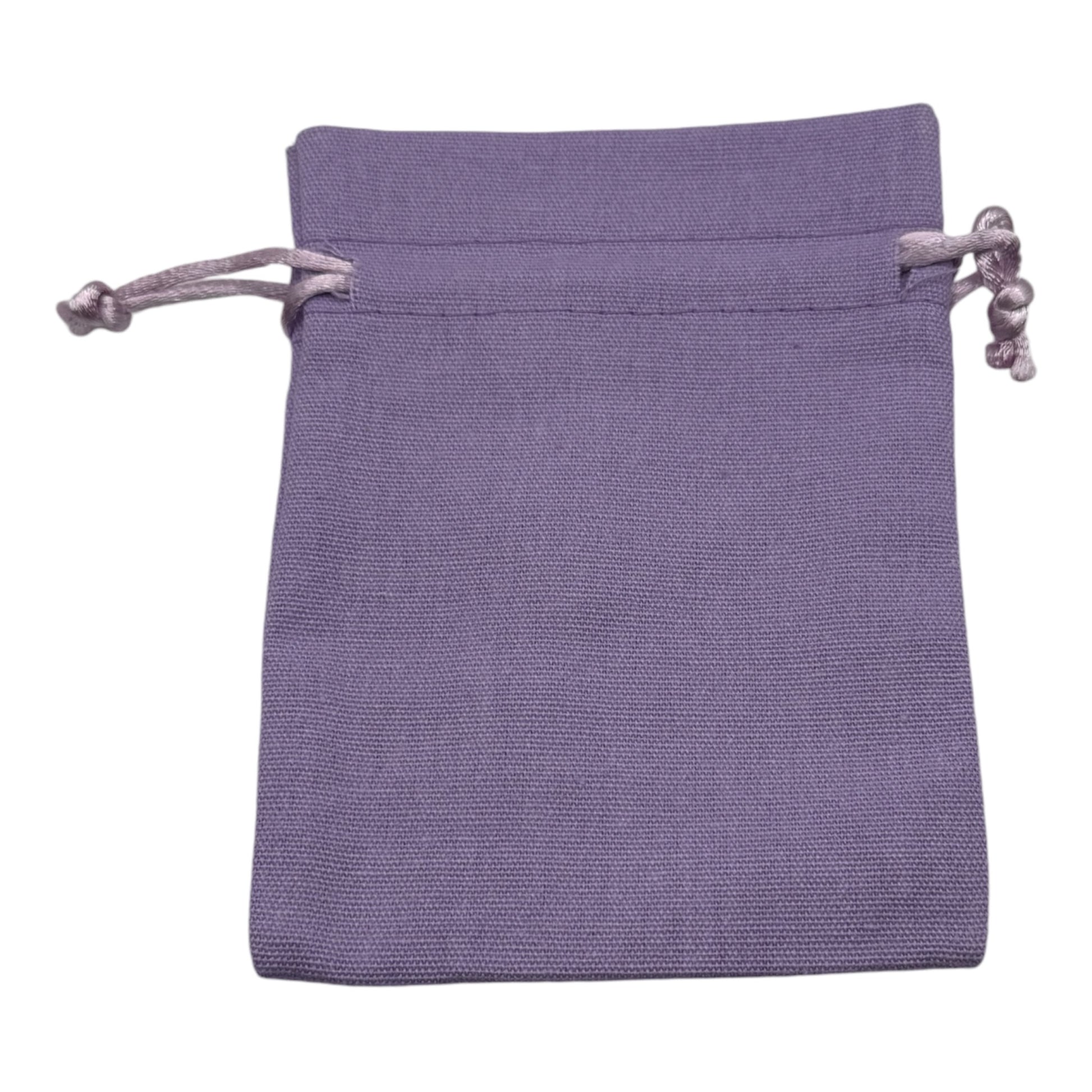 Lilac Cotton Drawstring Bag