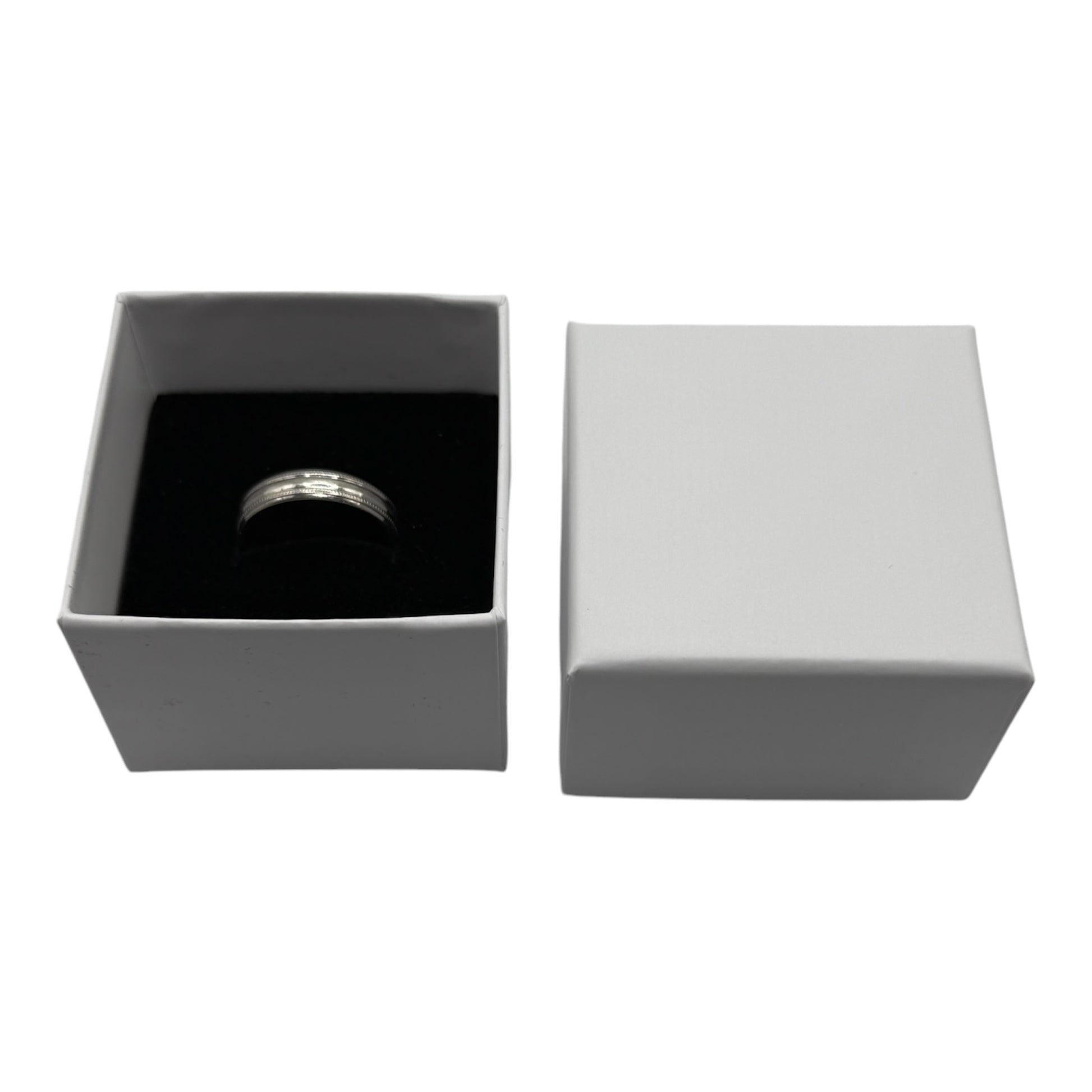 Recyclable White Jewellery Ring Box
