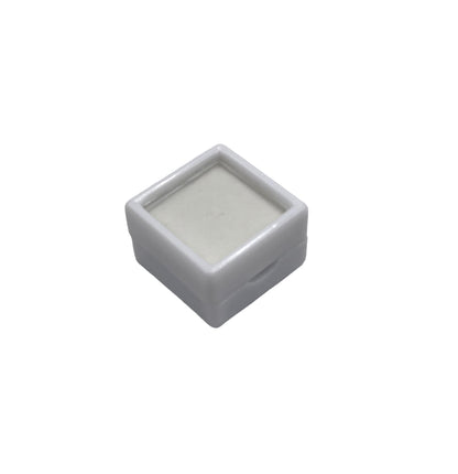 Gemstone Display Boxes x10 – 3 x 3cm Plastic Gem Boxes with Reversible Black & White Foam Inserts