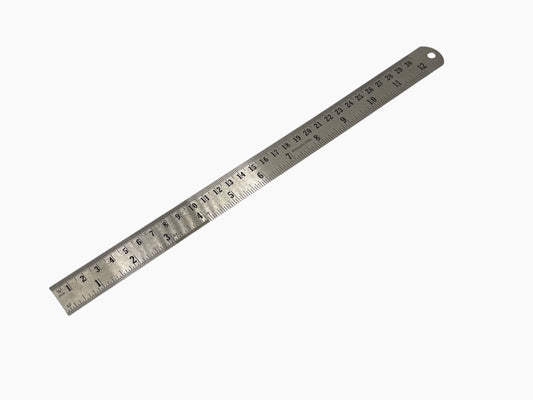 Twelve Inch Stainless Steel Ruler
