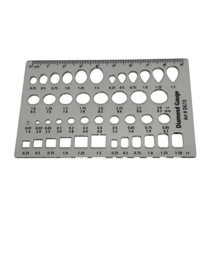 Plastic diamond gauge 