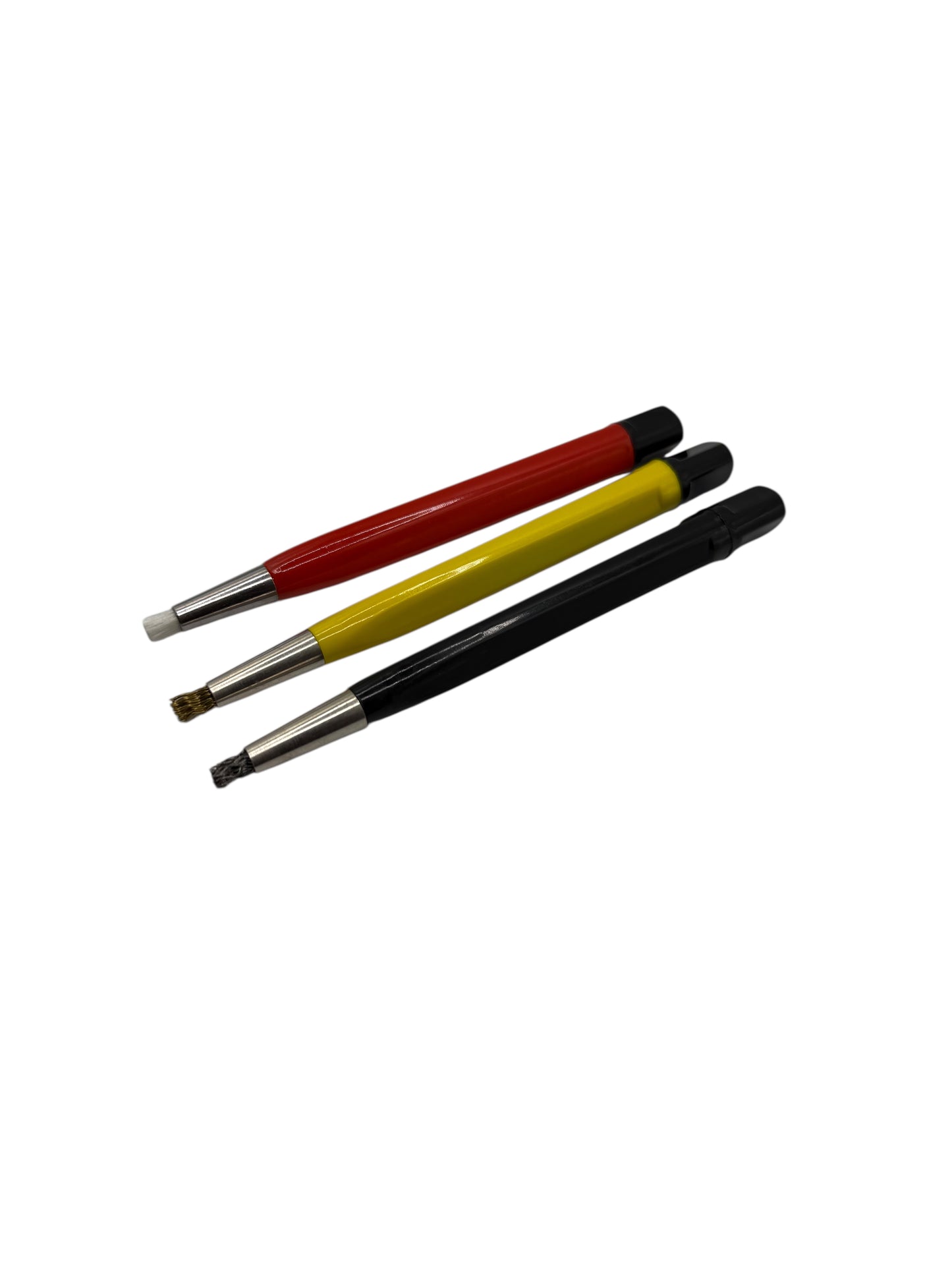 Side view of pen brushes