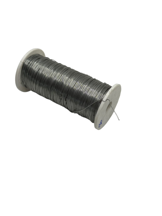 Spool of wire on a white background