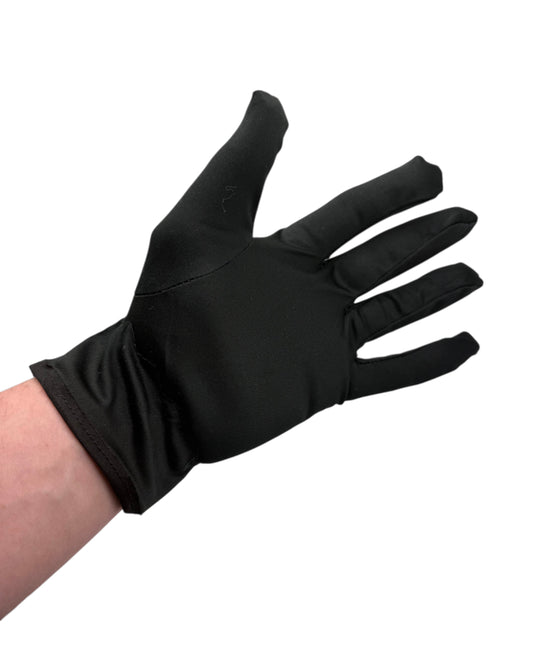 Black glove on a white background