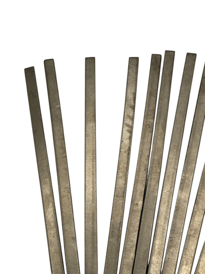 Close up of titanium strips