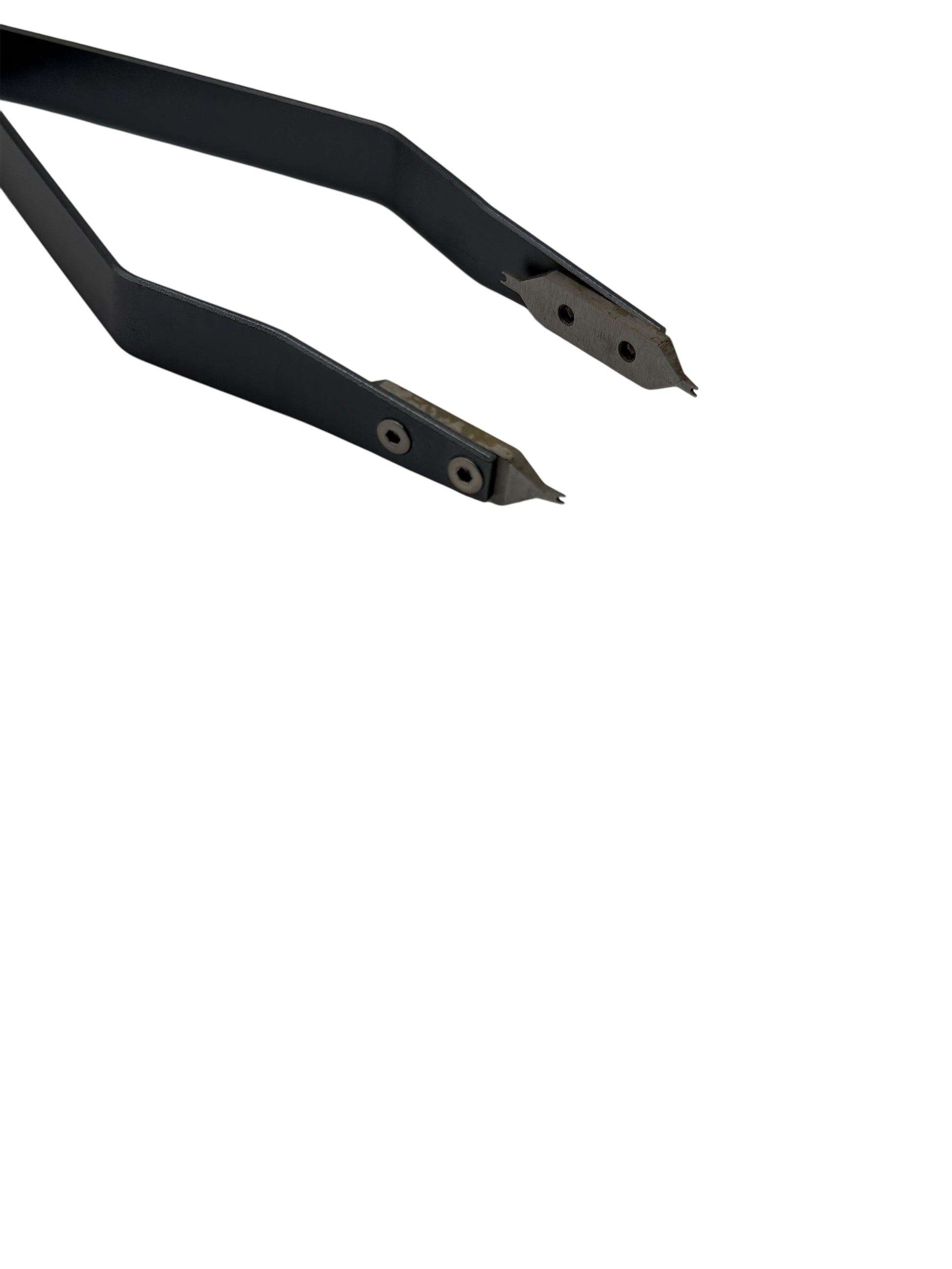 Close up of spring bar removal tool on white background
