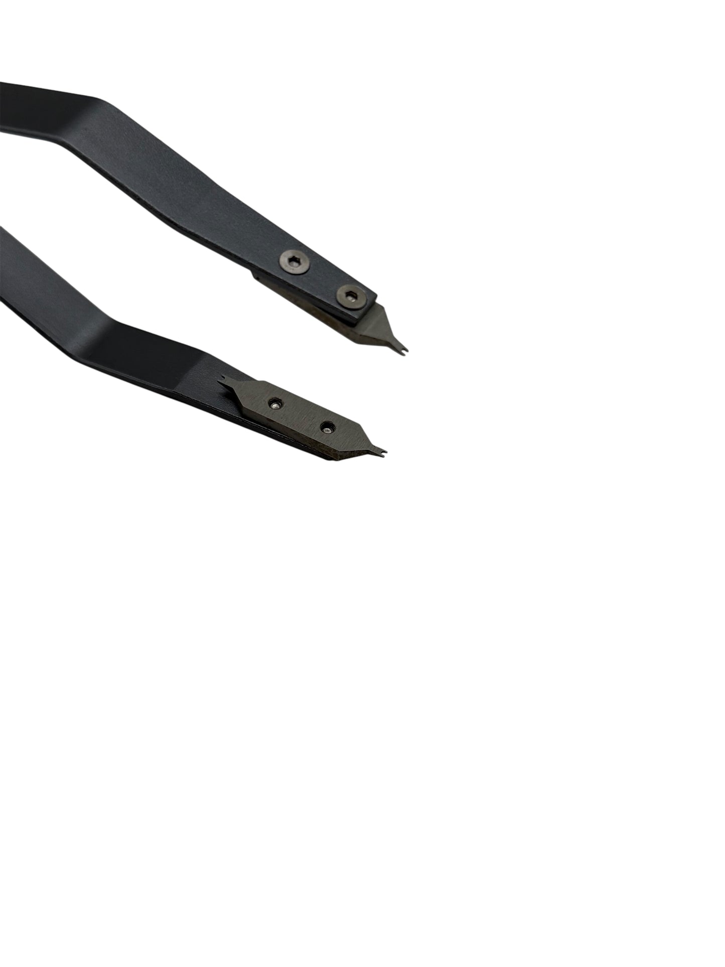 Close up of spring bar removal tool on white background