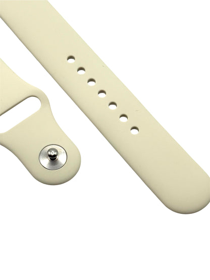 Off white watch strap close up