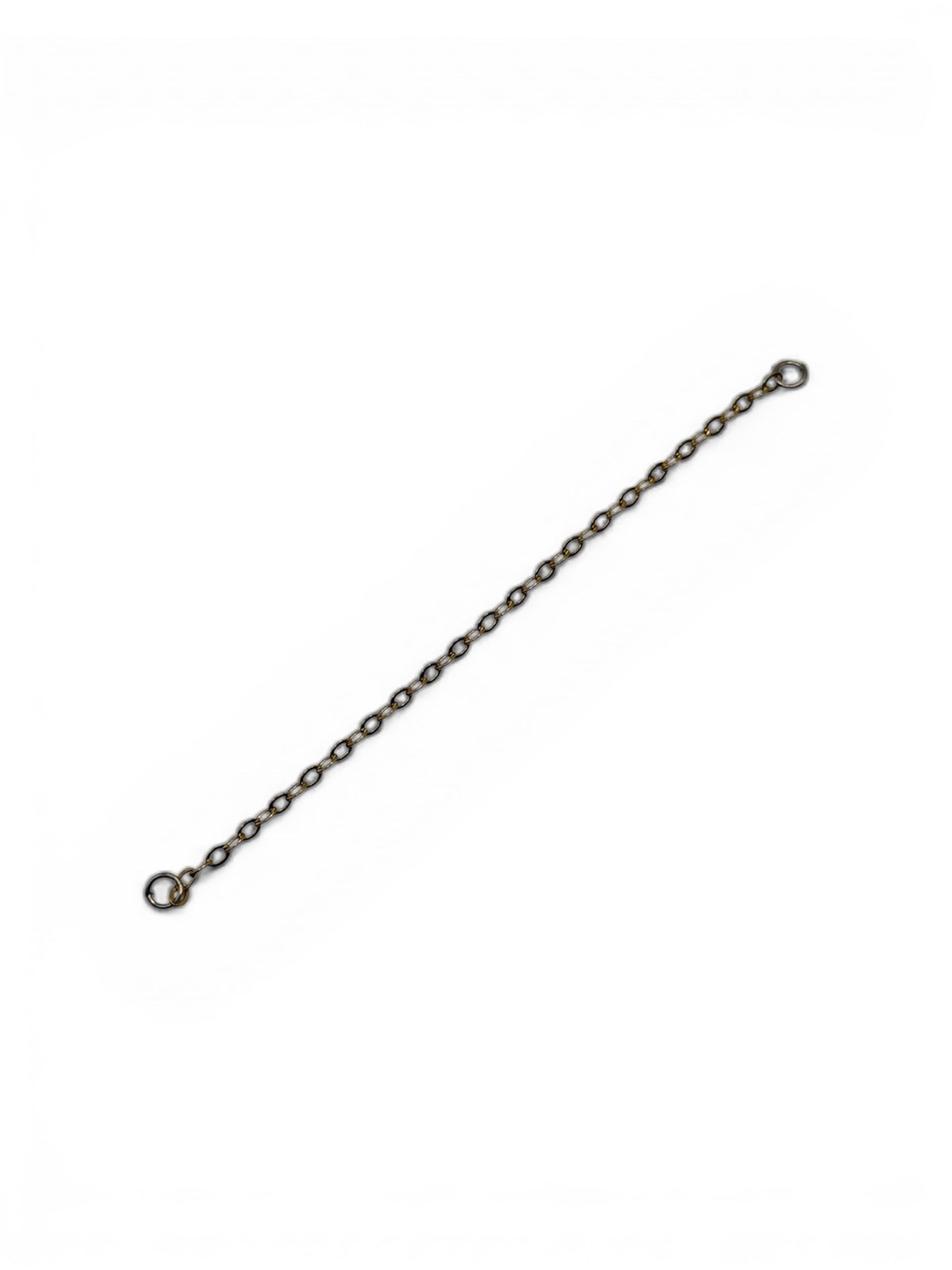 Metal chain on a white background