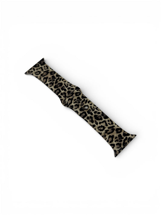 Leopard print watch strap