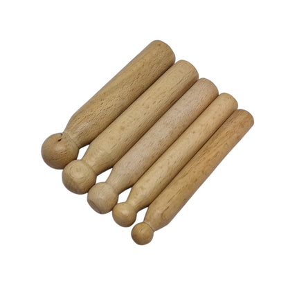 Five wooden doming punches
