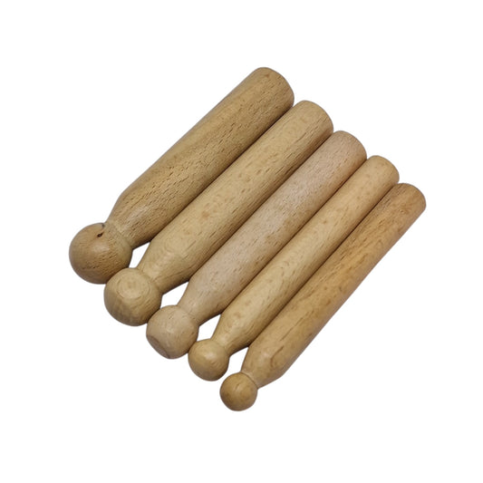 Five wooden doming punches
