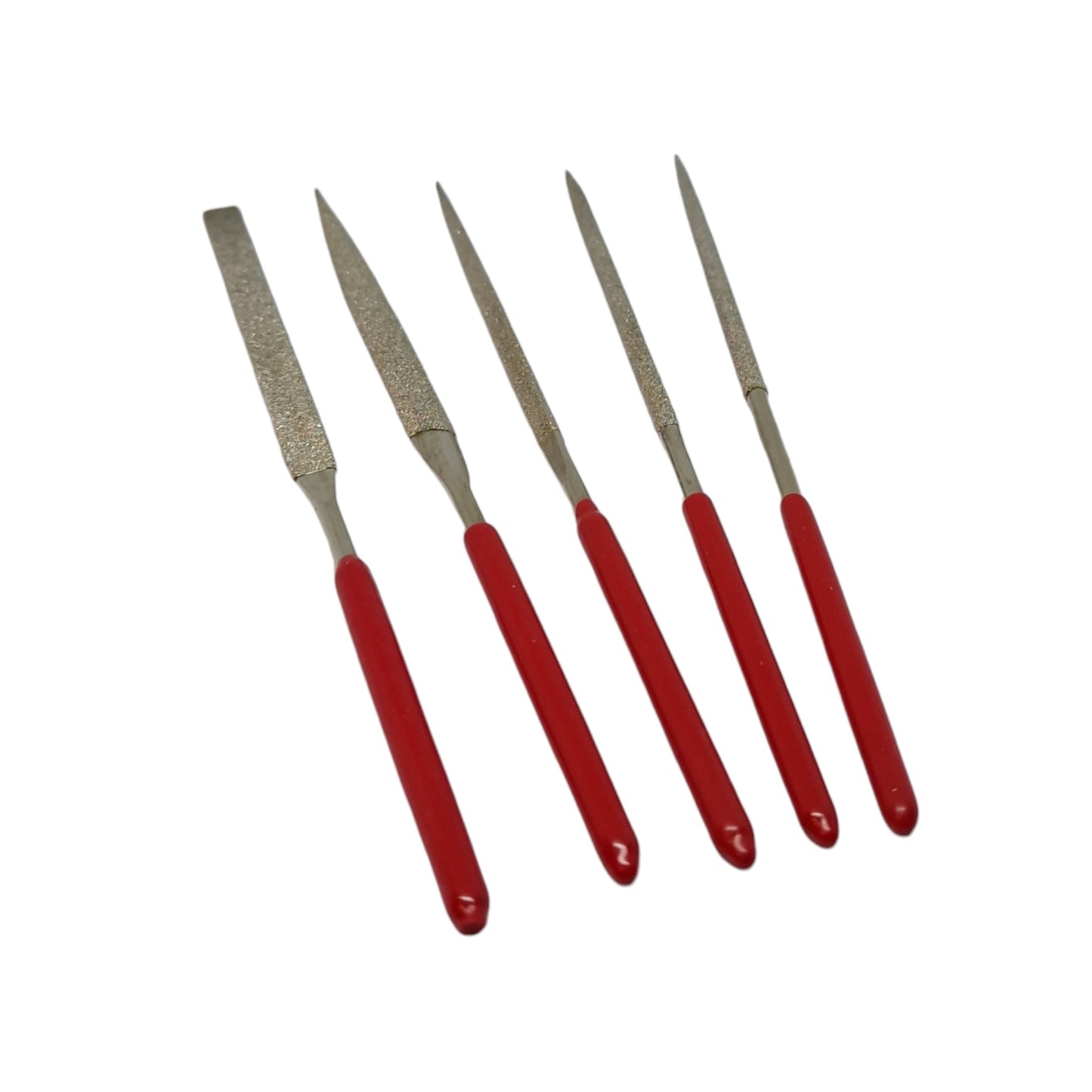 Close up of red pvc handles