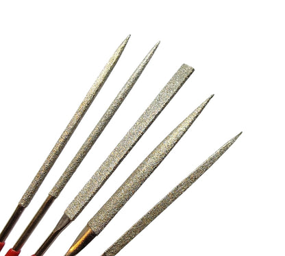 Close up of diamond coated files