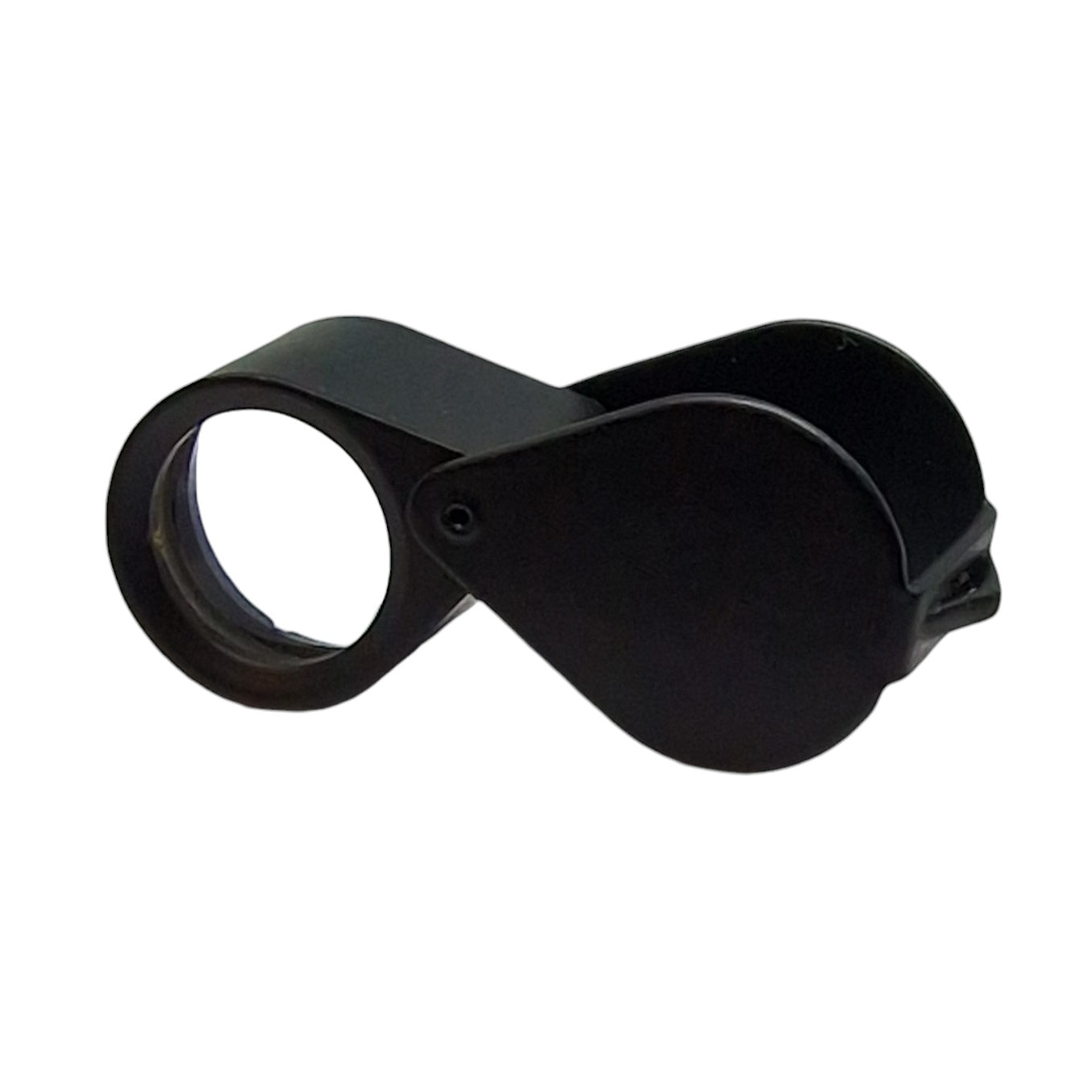 Black magnifying loupe
