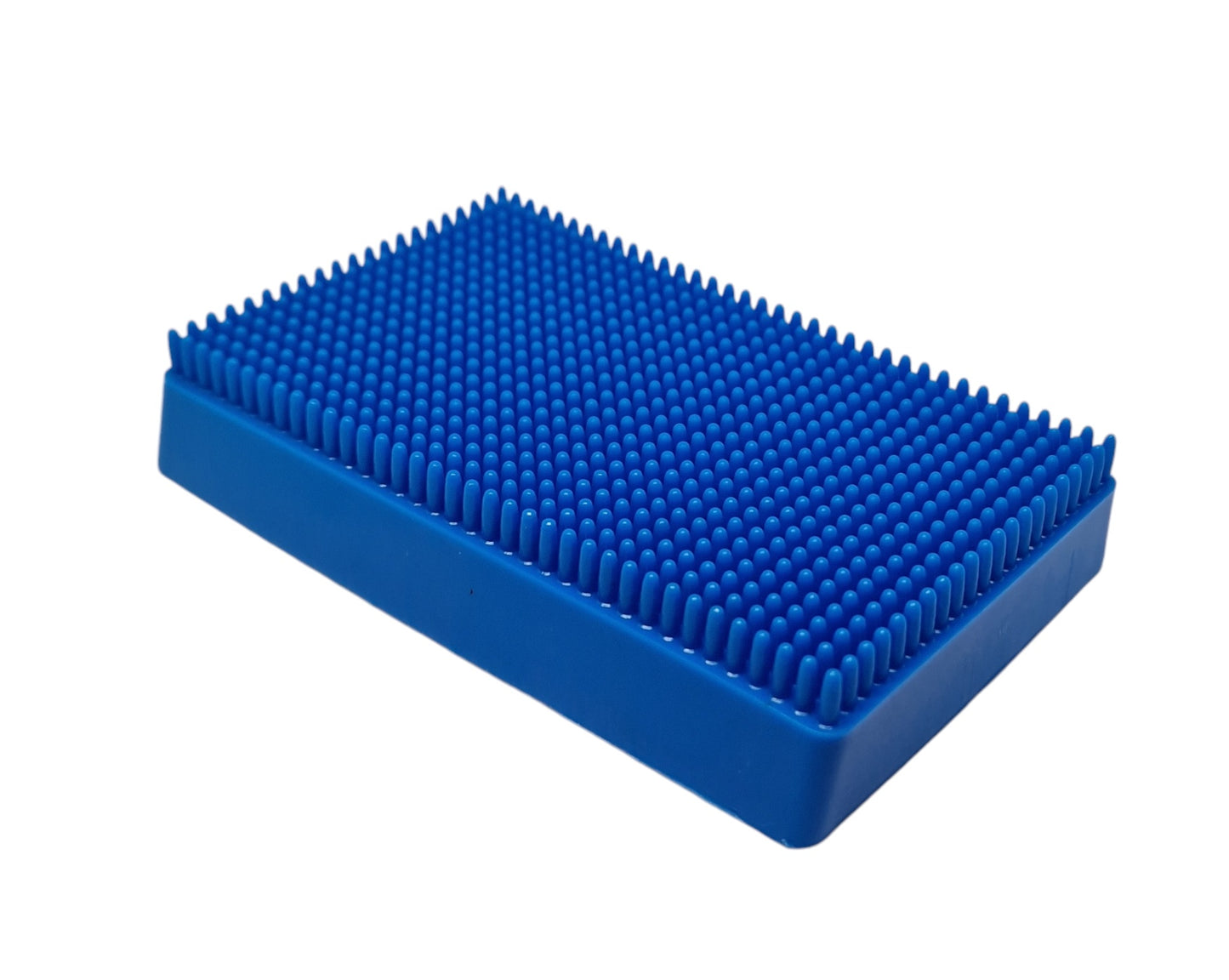 Blue plastic burr holder