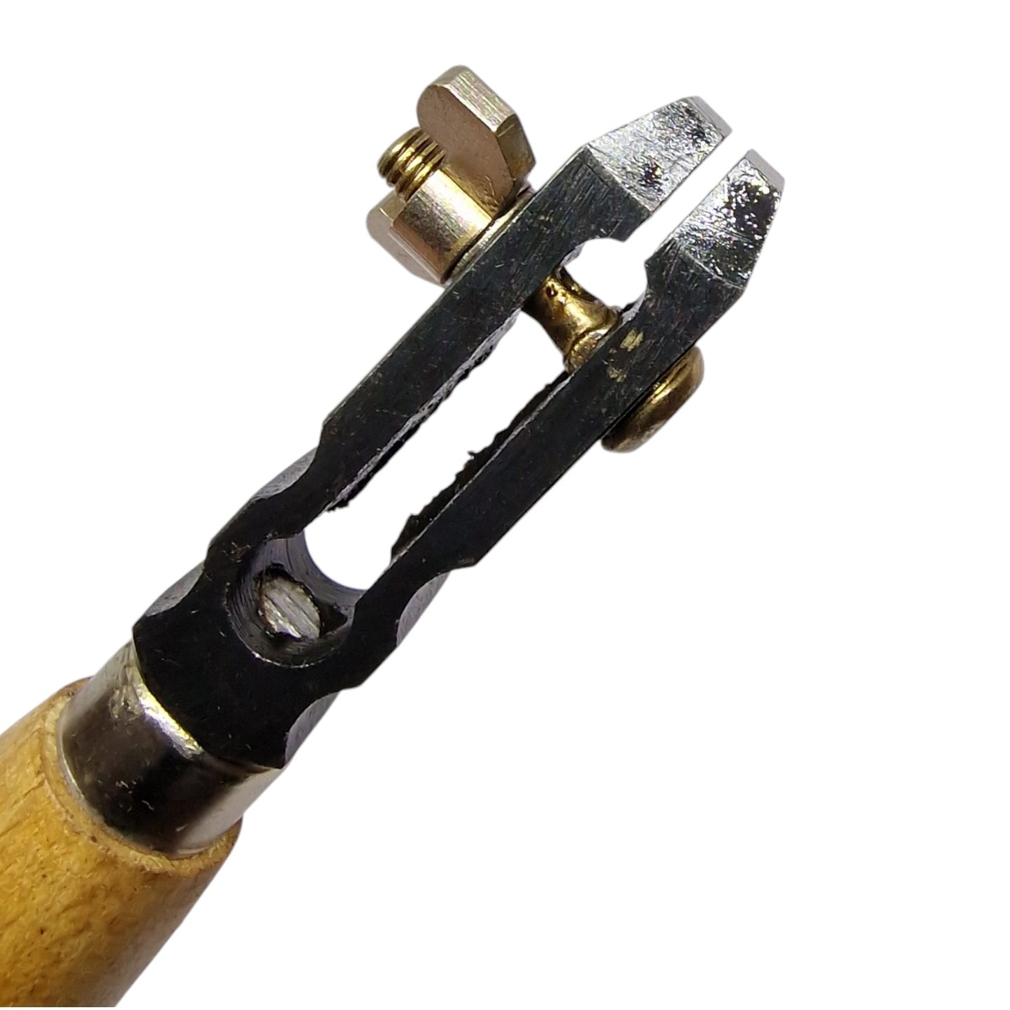 Close up of hand pin vice